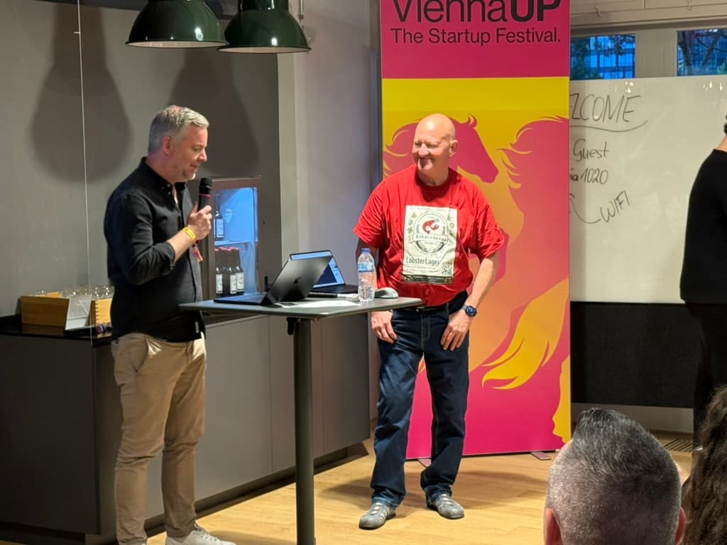 Stefan and Gerhard Erschwendner on stage